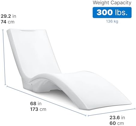 Step2 Vero Pool Lounger 2-Pack, Weighted in-Pool Lounge Chairs for Tanning Ledge and Baja Shelf, White - Image 2