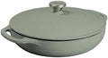 Lodge Essential Enamel Cast Iron Braiser, 3.6 Quart, Desert Sage by Lodge