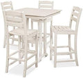 POLYWOOD® La Casa Café 5-Piece Farmhouse Trestle Bar Set in Sand by Unknown