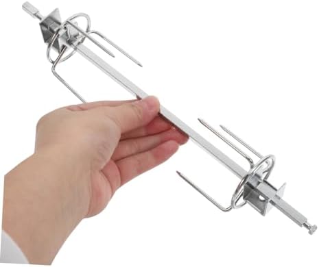 Stainless Steel Rotisserie Cage for Turkey Meat Bbq Skewer Basket with Automatic Rotating Function for Even Cooking Oven Air Fryer - Image 3