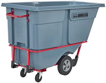 Rubbermaid Commercial Products Tilt Truck, 1 Cu Yd, 1250lbs Cap, Gray - Image 2