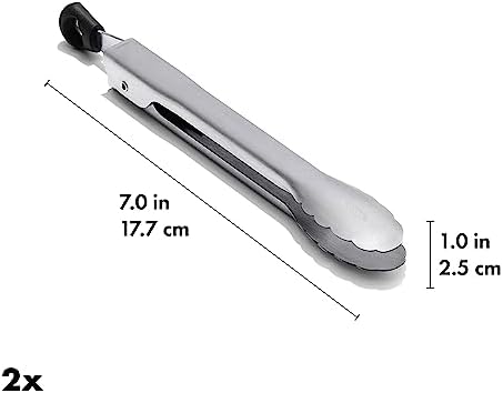 OXO Good Grips Stainless Steel Mini Tongs - 2 Pack - Image 2