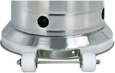 87'' Tall Patio Heater, 49000 BTU, Stainless Steel, Adjustable Table, Weight Bladder, Wheels, Regulator and Hose - Image 3