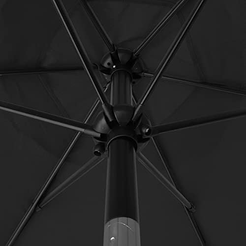 Sunnyglade 7.5' Patio Umbrella Outdoor Table Umbrella Tilt Crank Black - Image 4