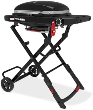 Weber® Traveler® Compact Portable Gas Grill for Outdoor Cooking, Propane - Image 4