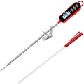 LONICERA Digital Candy Thermometer with Pot Clip, 11-Inch Probe, Red by LONICERA