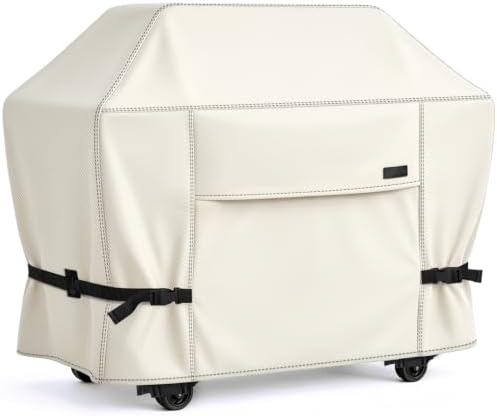 NettyPro Grill Cover for Outdoor Grill 48 Inch Waterproof Heavy Duty, Beige by NettyPro