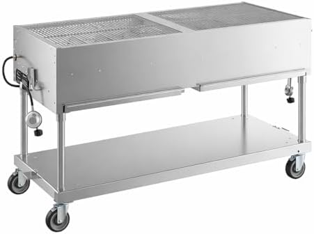 Commercial Stainless Steel Outdoor Liquid Propane Grill, 60" Cooking Surface, 8 Burners, 128,000 BTU, for Restaurant Patio, Resort, Catering, Outdoor Kitchen, Hotel - Image 2