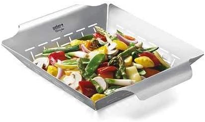 Weber® Deluxe Grilling Basket, Stainless Steel for Gourmet Grilling - Image 4