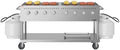 60 in. Commercial Mobile Outdoor Propane Gas Grill, ETL Listed in Stainless-Steel (KM-CGM-60) by KoolMore