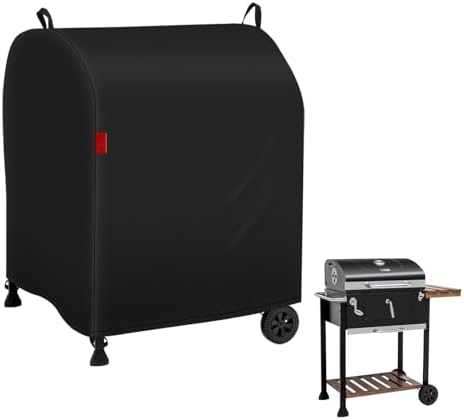 Outdoor Grill Cover Fits Royal Gourmet CD1824M Charcoal Grill, Waterproof 600D Heavy Duty Barrel Grill Cover, Fade Resistant & Rip-Proof BBQ Grill Covers for CD Series. by CoverGeny