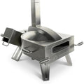 SCORPIO Pizza Oven - Dual Fuel Wood & Propane Portable Outdoor Pizza Oven with 16” Rotating Stone - 90 Second Cook at 850-900°F- Ultra Durable 304 Stainless Steel - Ceramic Viewing Window by ScorpioPizzaOven