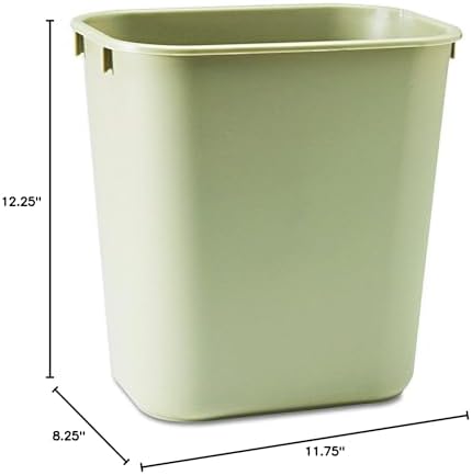 Rubbermaid Commercial Products Wastebasket, Beige, 3.25-Gallon - Image 2