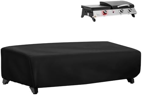 Tabletop Grill Cover for Royal Gourmet PD1305H 3 Burner Portable Grill and Griddle Combo, 600D Heavy Duty Outdoor Waterproof UV Resistant Windproof Dustproof Cover by Blackhoso