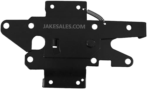 Jake Sales - Stainless Steel Extended Gate Latch Black (for Vinyl, Wood, PVC etc Fencing) Fence Gate Latch w/Mount Hardware - by JakeSales