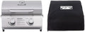 Monument Grills Tabletop Propane Gas Grill for Outdoor Portable Camping Cooking with BBQ Cover(2 items) by MonumentGrills