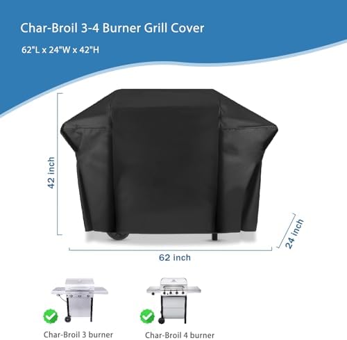 62" Grill Cover for Char-Broil Performance 3-4 Burner Gas Grill - Image 2