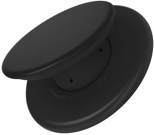 Sinjimoru Magnetic Phone Grip for MagSafe, Soft Silicone, Black by Sinjimoru