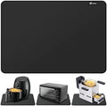 FLASLD Heat Resistant Mat for Air Fryer Site on, Fireproof Silicone Mats for Kitchen Counter, Countertop Protector, No-slip and Waterproof (Black, 16"X24") by FLASLD