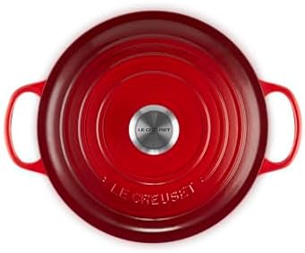 Le Creuset Enameled Cast Iron Signature Deep Round Oven, 6.5 qt., Cerise - Image 2