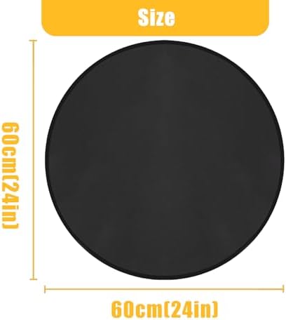 Tirifer 24" Round Grill Mat, Fire Pit Mat Fireproof Under Grill Mat Oil-Proof Waterproof BBQ Pad for Outdoor Grill Accessories, Heat Resistant Protective Deck and Patio Mat Fire Resistant Pad - Image 7