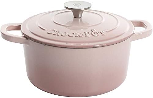 Crock-Pot Artisan Round Enameled Cast Iron Dutch Oven, 5-Quart, Pistachio Green by Crock-PotBrand