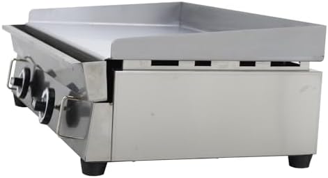 Commercial Stainless Steel Natural Gas Griddle Grill, 28.9" x 16.1" Flat Top Countertop Griddle for Steak, Pancakes & Teppanyaki, 2000Pa, Home & Outdoor Use - Image 5