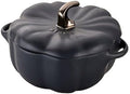 STAUB Ceramic 0.75-qt Petite Ceramic Pumpkin, Oven & Stove Safe up to 572°F, Pumpkin Dish, Ceramic Baking Dish, Candy Dish, Matte Black by Unknown