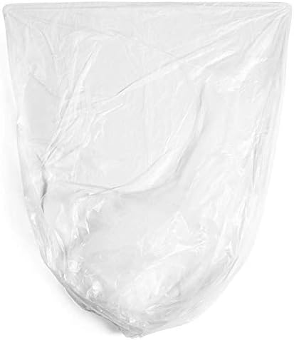 Aluf Plastics 45 Gal Clear Trash Bags, 12 Micron (EQ.), 39" x 46" (250 Pk) - Image 2