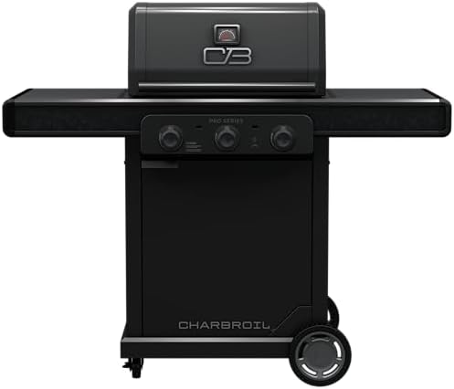 Charbroil Pro Series with Amplifire Technology 3-Burner Propane Gas Grill and Griddle Cabinet, Black - 463365124 by Charbroil