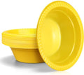 30 Pack 12 oz Yellow Disposable Plastic Bowls Dessert, Ice Cream, Salad, Soup Serving Cups for Party, Picnic, Food Snacks (Yellow) by Unknown