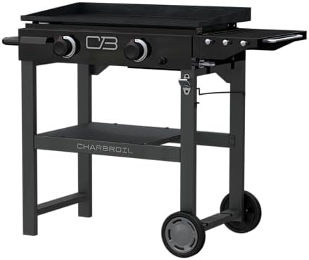 Charbroil 28" Performance Series 2-Burner Propane Gas Griddle with Cart, Black - 463459924 - Image 2