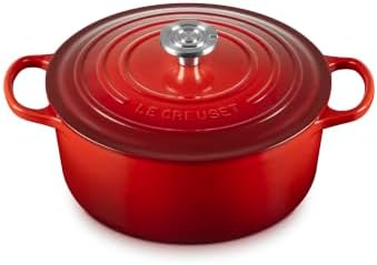 Le Creuset Enameled Cast Iron Round Dutch Oven, 5.5 qt., Cerise/Crucible by Unknown