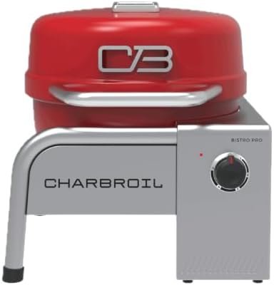 Charbroil Bistro Pro | Portable Electric Grill | Portable Grill | Red by Charbroil