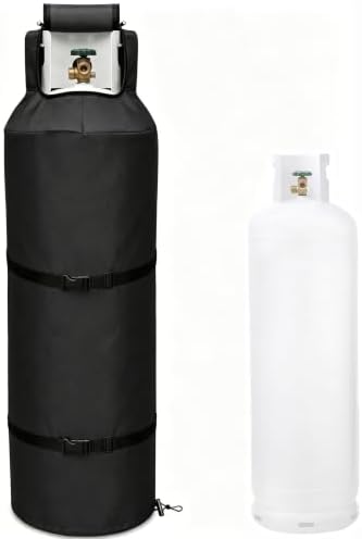100 lb Propane Tank Cover 48.5", Heavy Duty 600D Waterproof Cylinder Cover by WelcometoBaoentcmor