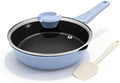 8 Inch Small Frying Pan Skillet with Lid, Nonstick Mini Saute Pan by Bobikuke