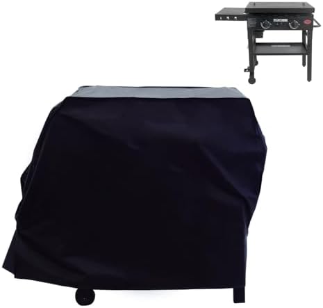 Grill Cover for Char-Griller Flat Iron 2 Burner Outdoor Gas Griddle Grill by Blackhoso