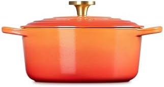 Le Creuset Enameled Cast Iron Round Dutch Oven, 4.5 qt., Flamme Doree - Image 5
