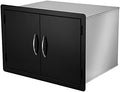 Stanbroil 30 Inch Dry Storage Cabinet for Outdoor Kitchen, Black Steel by Stanbroil