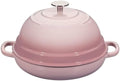 EDGING CASTING Enameled Cast Iron Dutch Oven Pot with Lid, Round Bread Oven for Homemade Sourdough Bread Baking, 6 Quart, Pink by EDGINGCOOKWARE