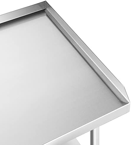 GRIDMANN NSF 16-Gauge Stainless Steel 48" L x 30" W x 24" H Equipment Stand Grill Table with Undershelf for Commercial Restaurant Kitchen - Image 3