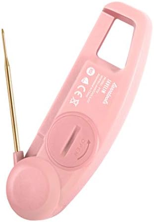 Lavatools Javelin® Ultra-Fast 3-Second Digital Instant Read Meat Thermometer for Grill and Cooking, 2.75" Probe, Compact Foldable Design, Large Display, IP65 Water Resistant, NSF Certified – Rhubarb - Image 3
