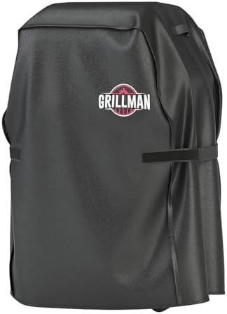 Grillman Waterproof BBQ Grill Cover for Outdoor Grills, 30 Inch, Black by Grillman