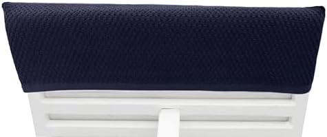 COTTON CRAFT Pool Lounge Chair Cover - 2 Pack Euro Spa Waffle Weave - Navy - Image 4