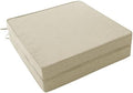 Outdoor Chair Cushions, Chair Pads, Set of 2, 17 x 16 Inch, Beige by Unknown