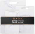 BINO Cutting Board - 3-Piece Chopping Boards | BPA-Free Plastic, Durable, Multipurpose, Dual-Sided, Dishwasher Safe, Easy to Clean | Charcuterie Accessories | Home & Kitchen Utensils by BINO