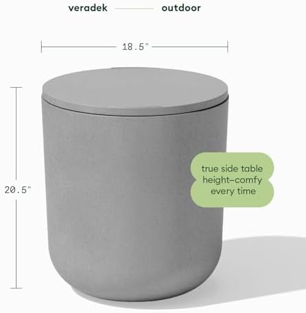 Veradek Kona Cooler Side Table - Outdoor Cooler Table and Ice Chest - Image 2