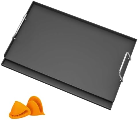 25"x16" Carbon Steel Griddle for Gas Grill w/Nano-Ceramic Nonstick Coating by Grilleroy