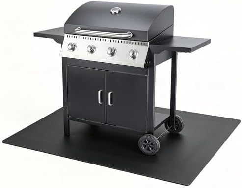 Grill Mats,Double Anti Slip BBQ Floor Mats for Outdoor Grill Deck Protect by Unknown