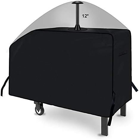 iCOVER 28 inch Griddle Cover for Blackstone, 600D Heavy Duty Waterproof Anti-UV Canvas Flat Top BBQ Covers for 28" Outdoor Cooking Gas Grill Griddles with One Side Shelf by iCOVER